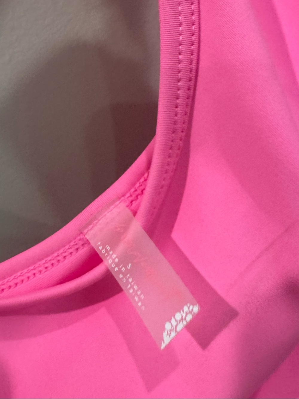 Free People Movement Hot Pink Cropped Tank Top with Open Back - Picture 3 of 3